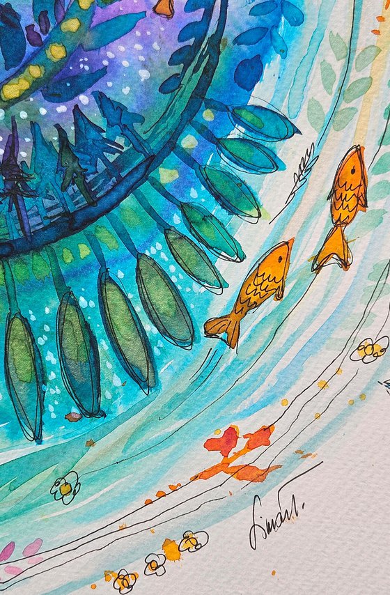 Mandala 26.-Noise. Spring new life is coming.