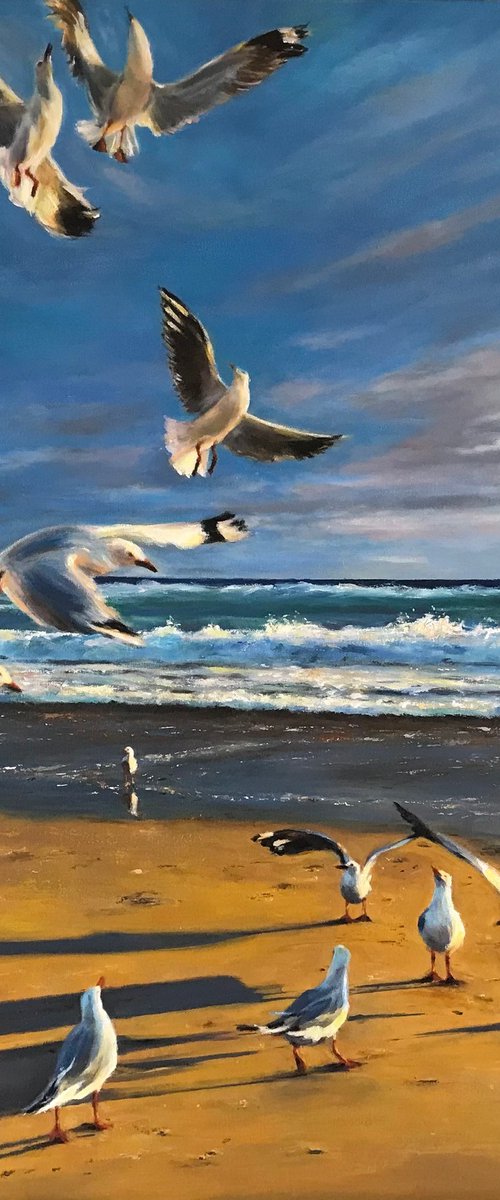 The seagull festival by Ricardo Fabian Bertona