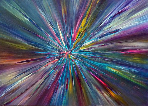 Pearl Multi Color Blue Explosion by Richard Vloemans
