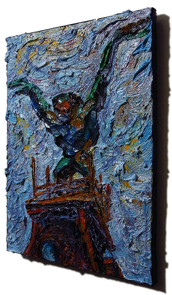 Original Oil Painting Abstract Surrealism Gallery Art Sculpture NYC