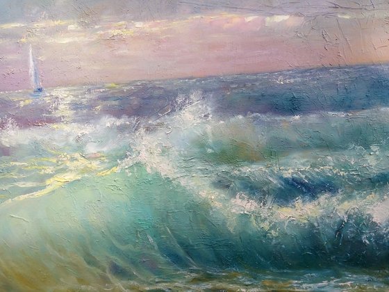 "Sea Way" Large painting by Artem Grunyka