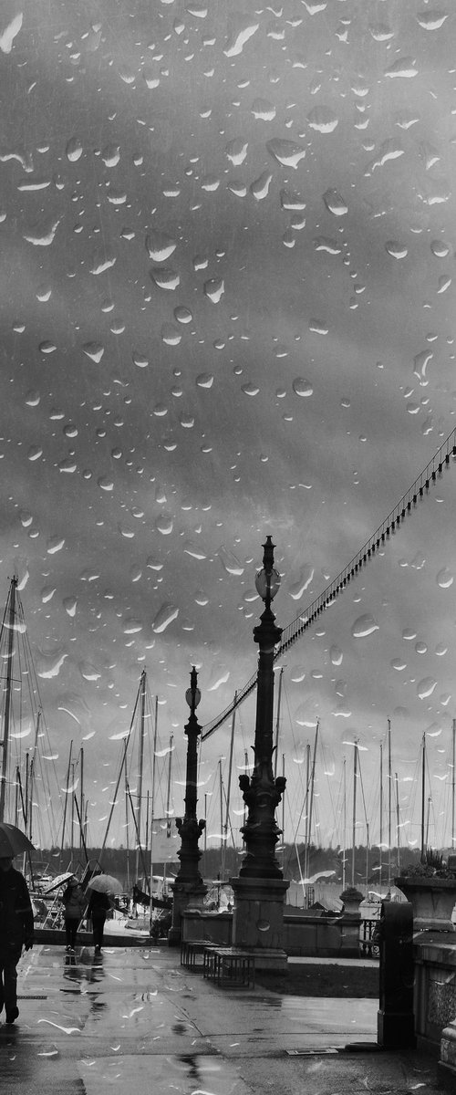 " Rainy promenade. Geneva " Limited Edition 1 / 15 by Dmitry Savchenko