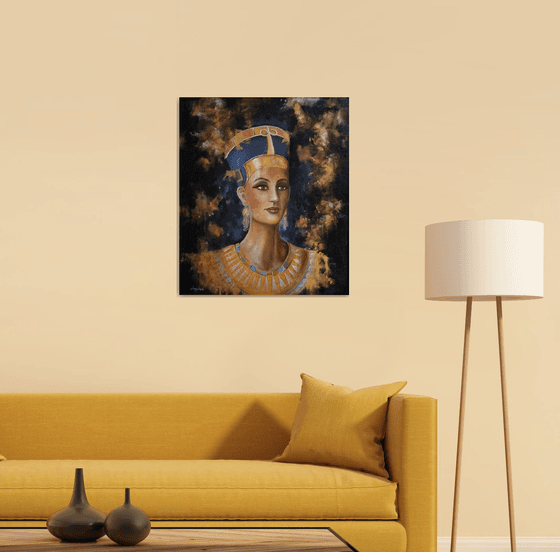 Nefertiti - portrait - original painting