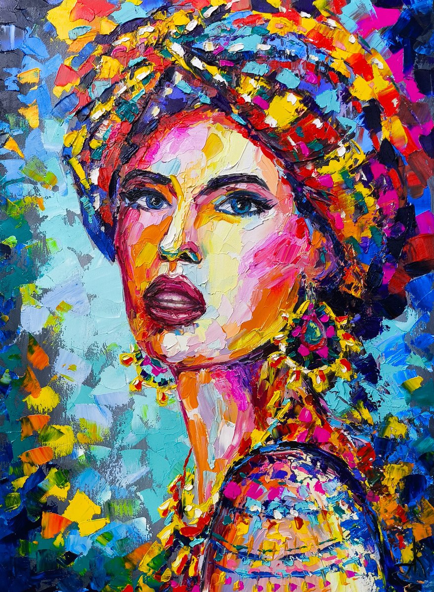 Expressive Oil Painting , Color Queen By Anastasia Kozorez, 16 X 22, Artwork For Sale On Artfinder