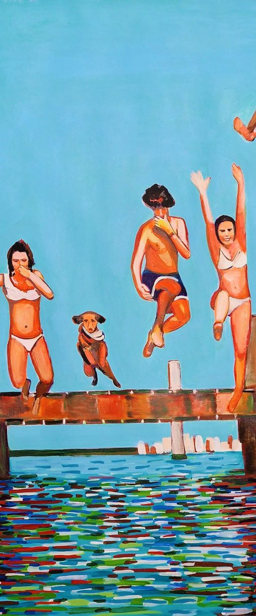 Jump / 83 x 70 cm by Alexandra Djokic