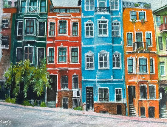 Tapestry of colour, Balat Turkey