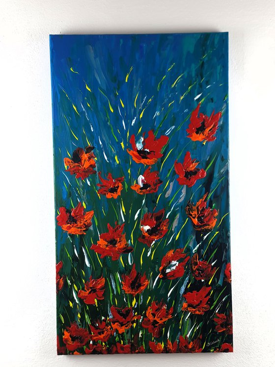 Abstract Poppies