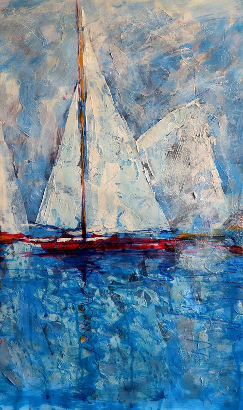 Sail and Blue by Rakhmet Redzhepov