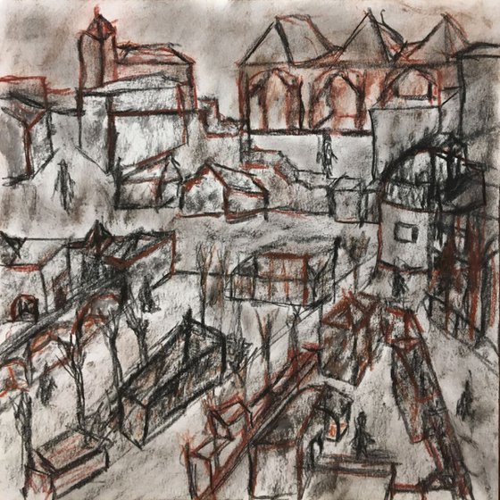 Town II (30x30 cm)