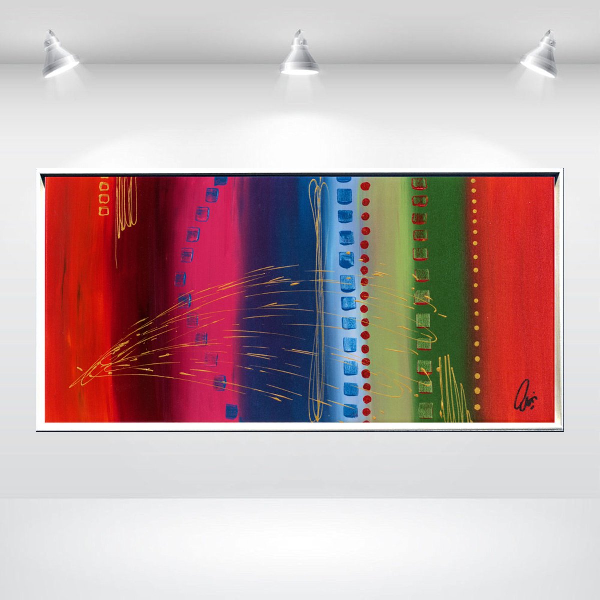  Color Stream By Edelgard Schroer, 35 X 17, Artwork For Sale On Artfinder