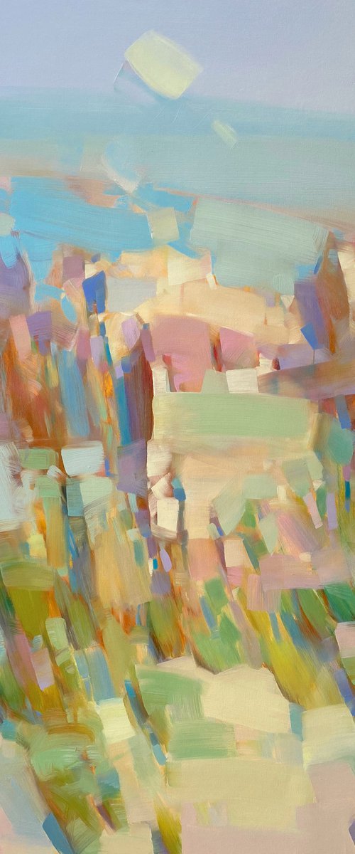 Cliffs, Original oil painting, Handmade artwork, One of a kind by Vahe Yeremyan