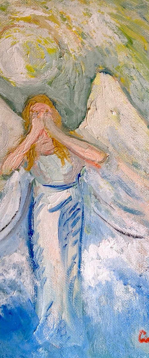 angel in distress by Angus  MacDonald