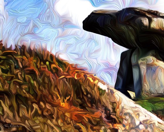 Dolmen - an abstract photo-impressionistic artwork