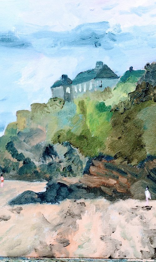 Duncannon beach Ireland by Julian Lovegrove Art