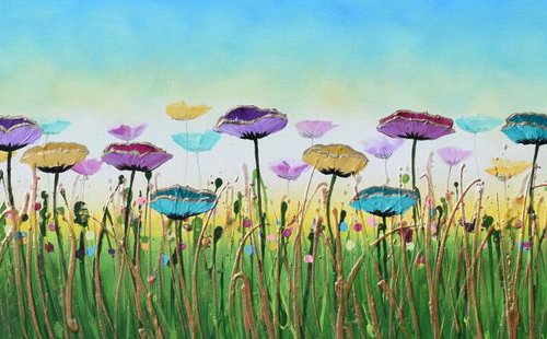 Spring Dancing Flowers by Amanda Dagg