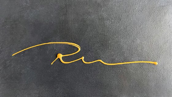 Black and Gold Abstract