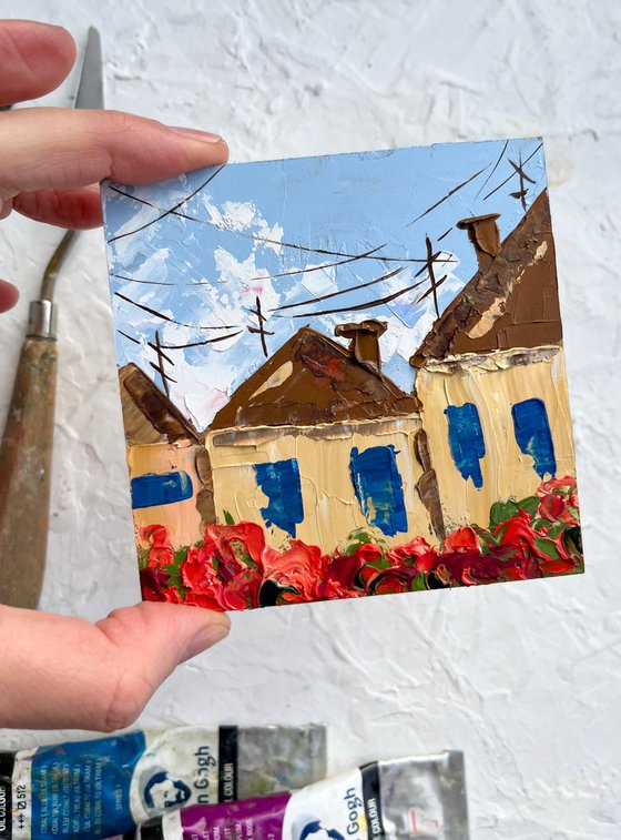 Italy Rooftops Painting