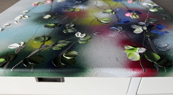 Floral Whirl I