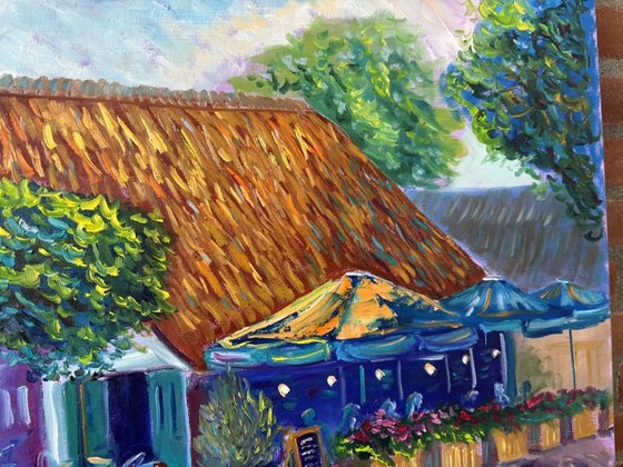 Dutch Village Cafe Terrace in Dalen
