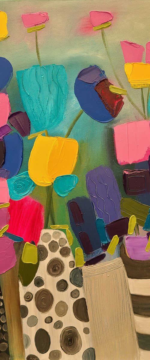 Flowers and vases by Stacy Neasham