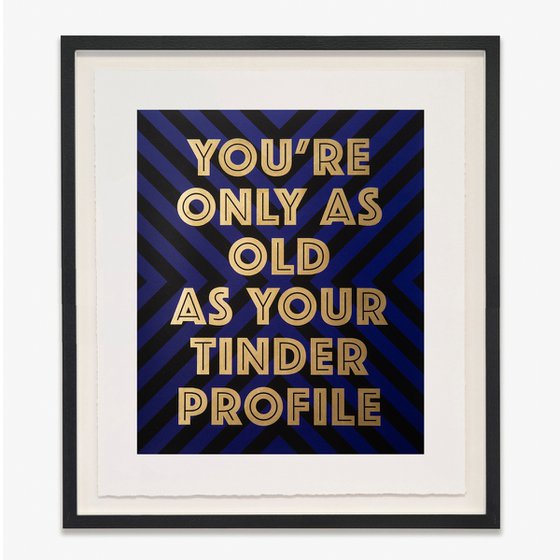 TINDER..  (Black/Blue)