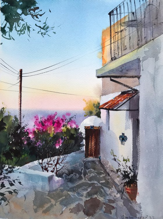 Greek village Sunrise #4