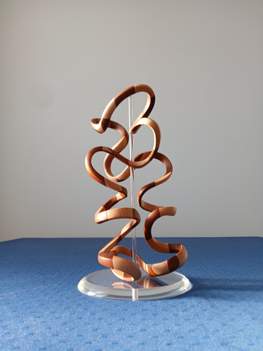 Abstract Wood Sculpture , Totem By Massimiliano Capraro, 5 X 9, Artwork For Sale On Artfinder