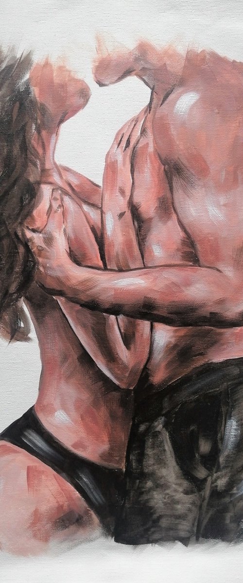 Lovers embrace III by Mateja Marinko