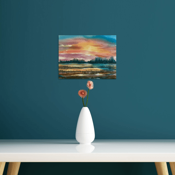 Sunset and Earth