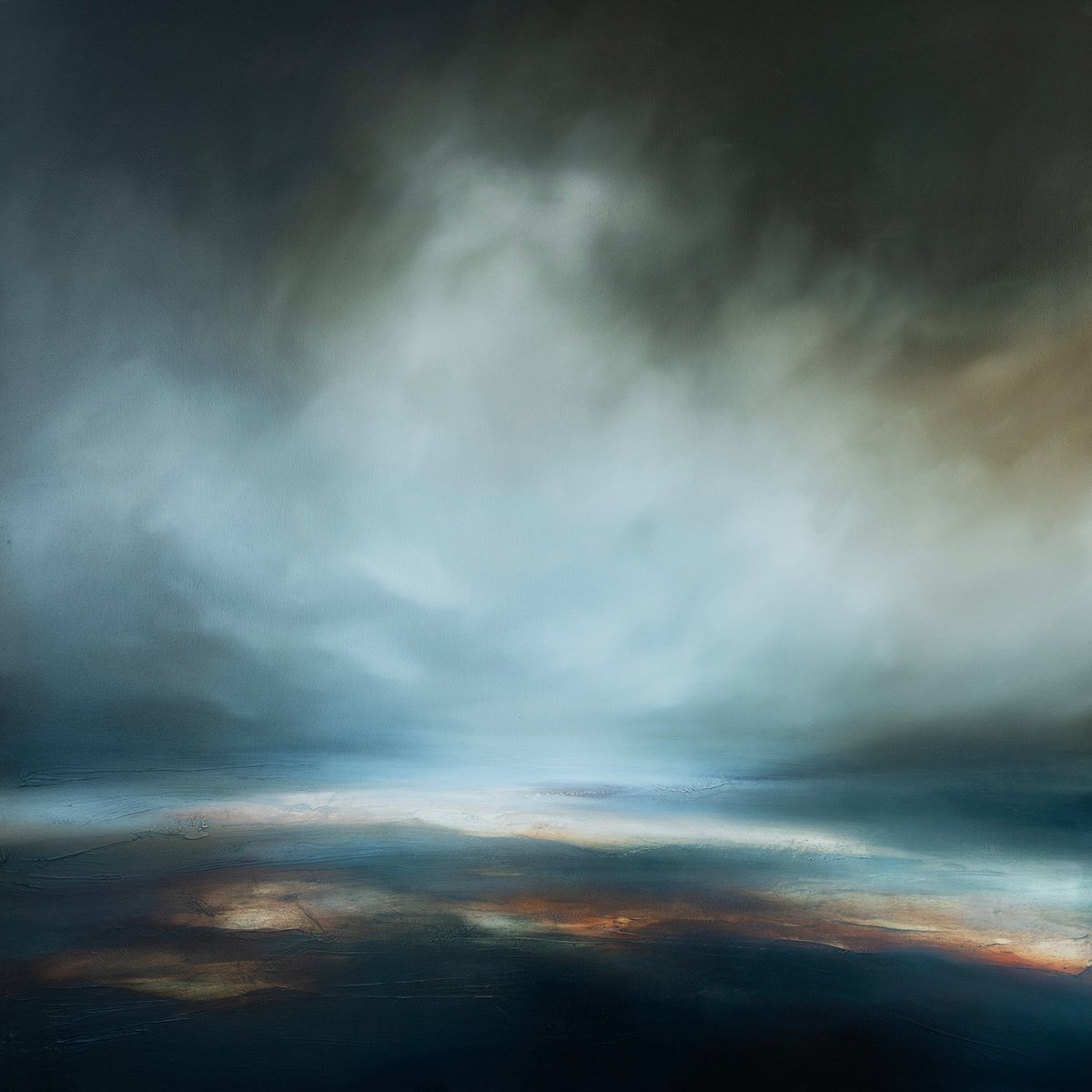 Beyond The Grey Tides By Paul Bennett, 39 X 39, Artwork For Sale On Artfinder