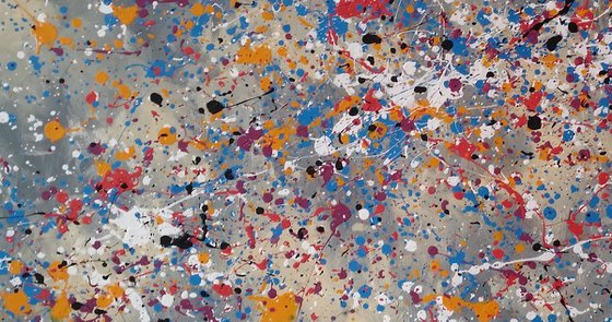 Abstract  ACRYLIC PAINTING on CANVAS by M.Y.