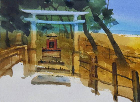 Sea, sand, shrine and pines