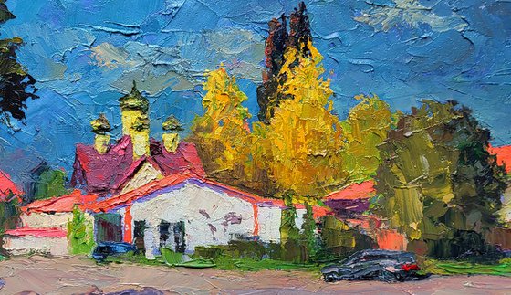 Driving along a City Street