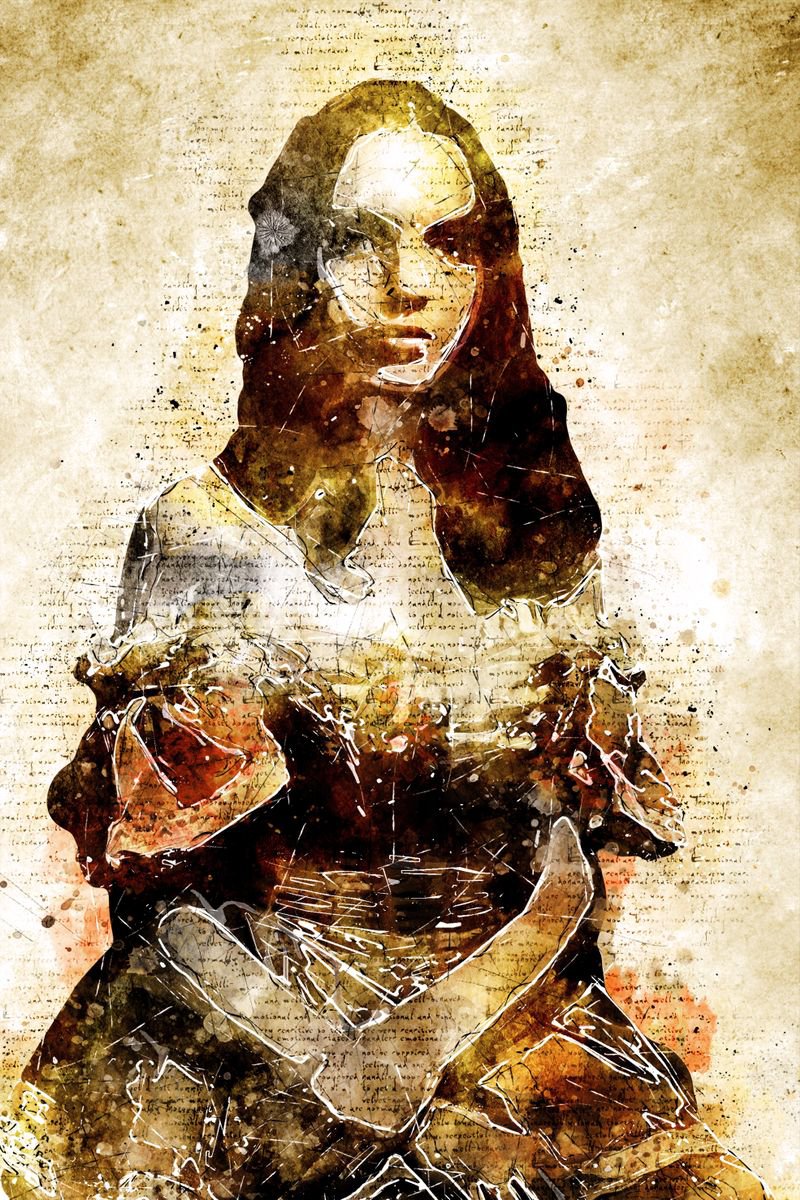 Illustrative Portrait Photograph By Srdjan Jevtic, 39 X 59", Enigma, Original Artwork