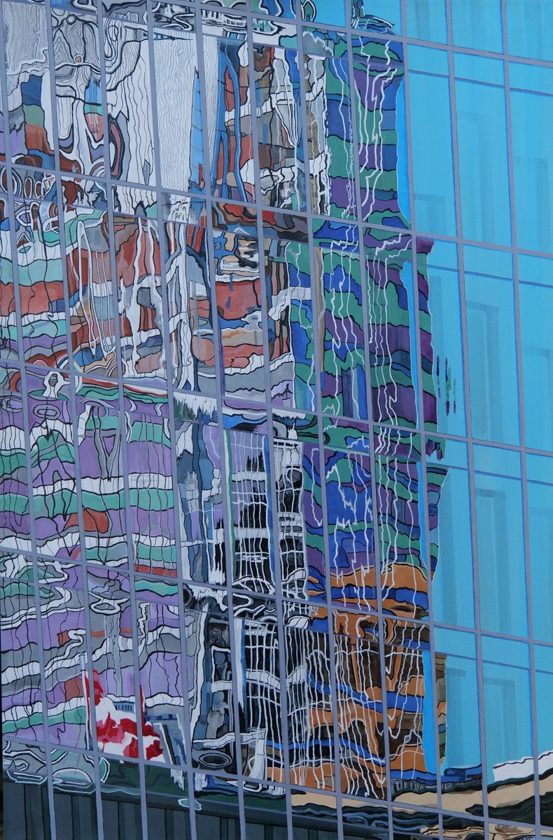 Montreal Reflection By Steven Fleit, 24 X 36, Artwork For Sale On Artfinder
