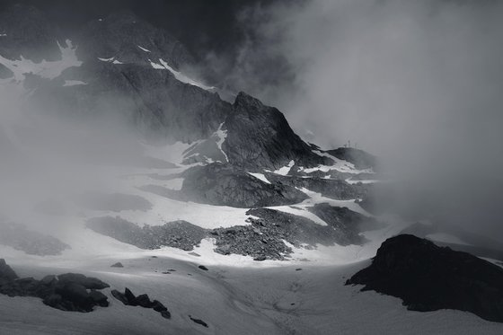 Misty morning on La Gliere