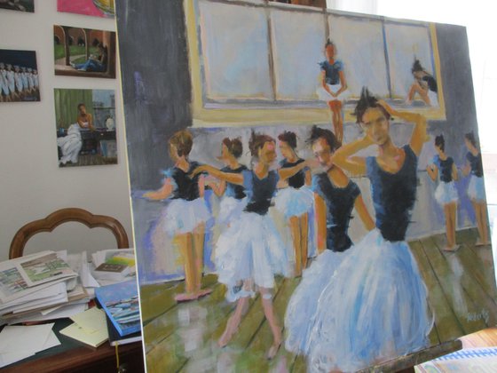 Ballet school 80x70 cm