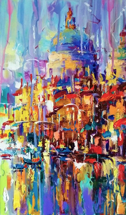 Abstract cityscape (Venice) by Andrej  Ostapchuk