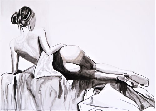 Nude #22 / 42 x 29.7 cm by Alexandra Djokic