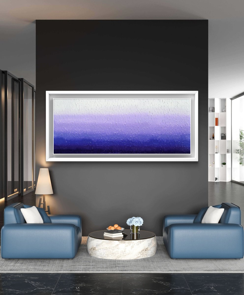 Tranquil - Purple Gradient By Soos Tiberiu, 59 X 24, Artwork For Sale On Artfinder