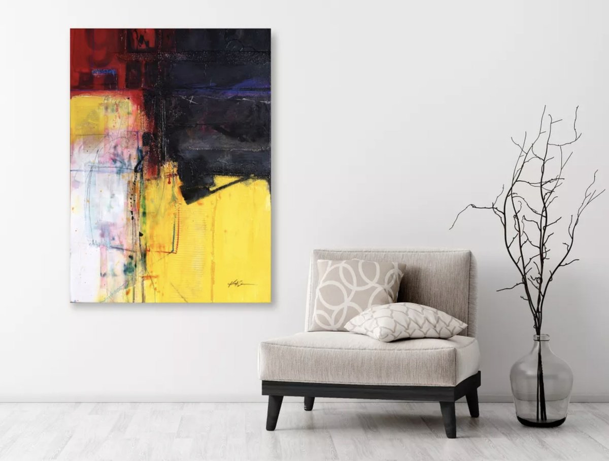 Expressive Painting , Urban Epilogue By Kathy Morton Stanion, 30 X 40, Artwork For Sale On Artfinder