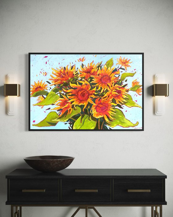 Dance of sunflowers