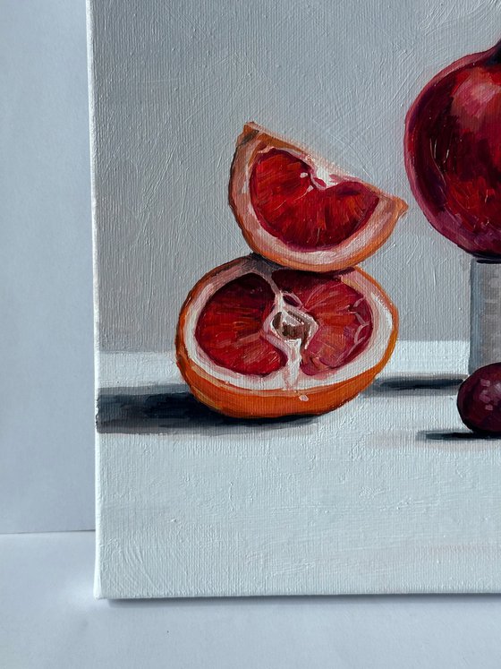 Still life fruits Oil Painting 22x28cm 8.5x11inch