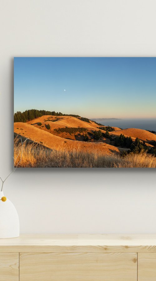 Moonrise over Mt Tam by Robert Houser