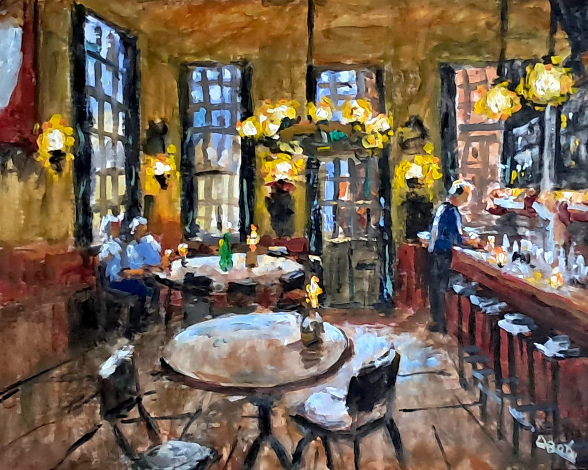  Dutch Bar By Dimitris Voyiazoglou, 20 X 17, Artwork For Sale On Artfinder