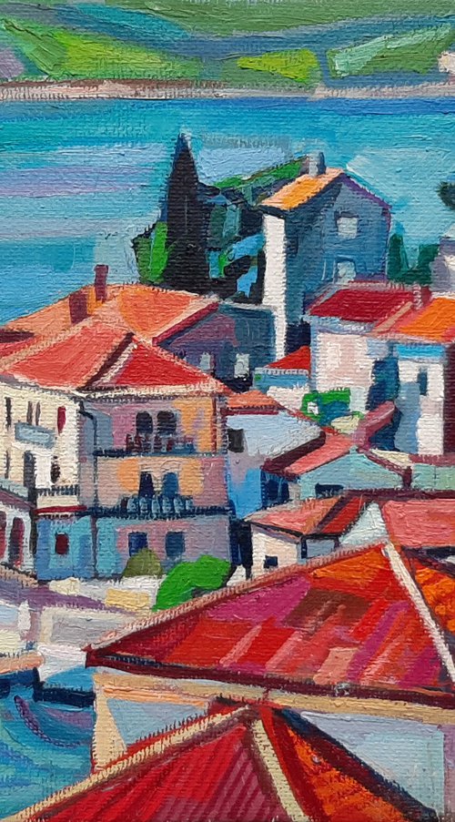 Roofs of Mediterranean 24x18 cm by Maja Đokić Mihajlović