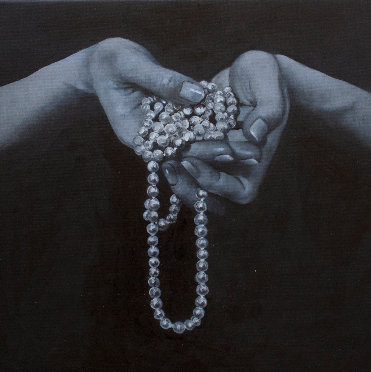 pearl oil painting