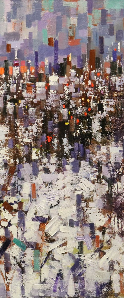 Winter Landscape in Manhattan by Chin H Shin