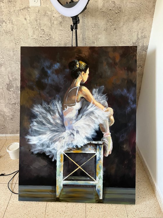 Ballerina on the chair