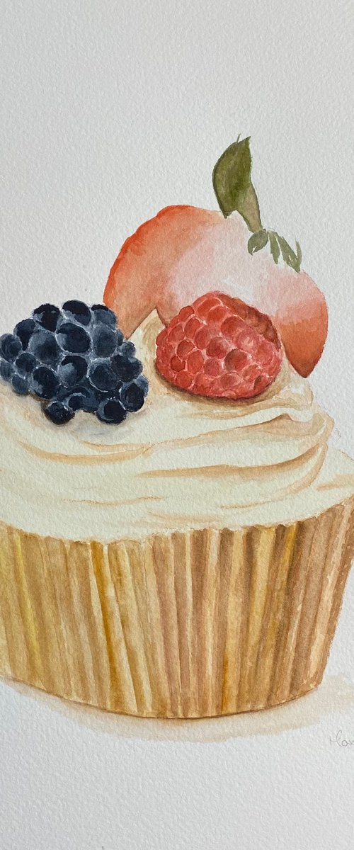 Fruit cupcake by Maxine Taylor